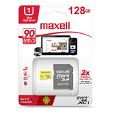 Tarjeta Memoria Micro Sd 128gb Maxell 90mb/s U1 Clase 10