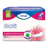 Protector Diario Tena Discreet Largo Con Alas X 15 Un