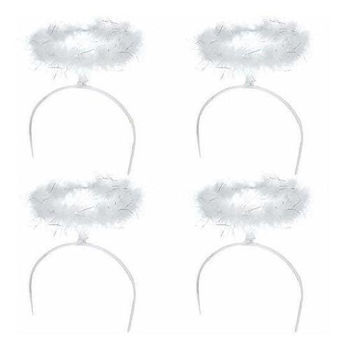 4 Piezas Angel Halo Headbands White Halo Headbands Faux...