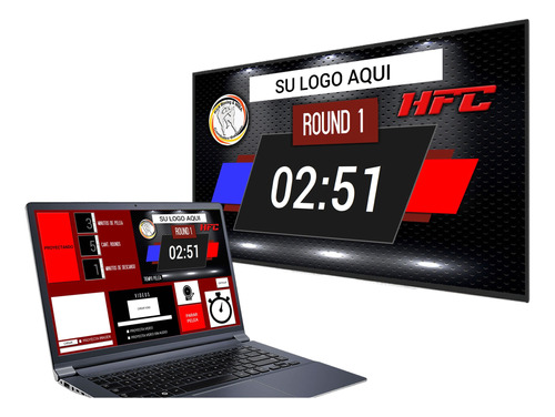 Timer Boxeo / Kickboxing Digital - Notebook + Tv Lcd