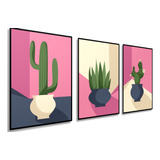 Cuadros Decorativos Economico  Moderno Cactus Floreciente