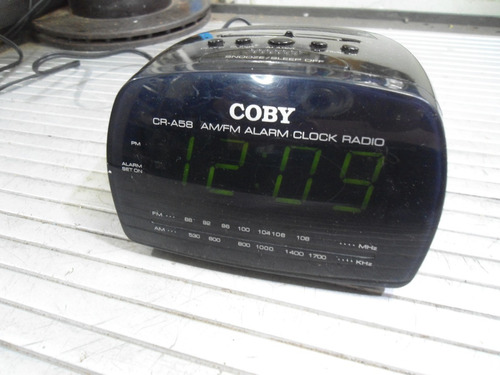 Radio Relogio Coby Cr-a58 - Para Reparo Ou Peças