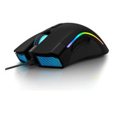 Mouse Gamer Delux Ergonomico Rgb 16000dpi