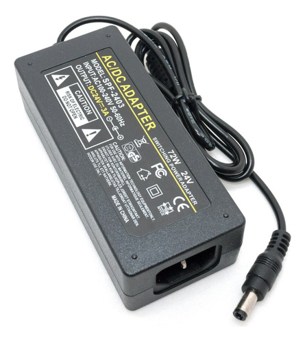 Transformador 24v 3a 72w Fuente De Poder Con Cable