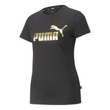 Playera Puma Ess+ Metalic Logo Para Mujer