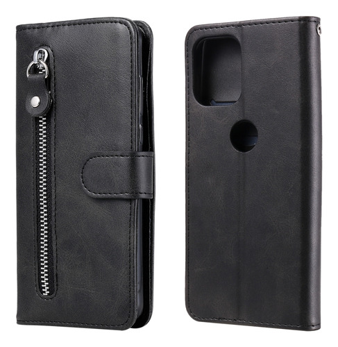 Funda De Piel Negra Para Motorola Moto G100 /edge S