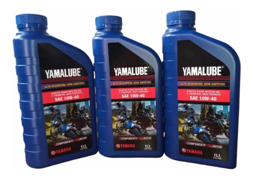 Aceite Yamalube 10w40 Semi Sintetico Atv Moto 3 Litros