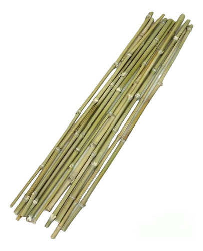 15 Varas De Bambú / Tutores Manualidades Jardinería 150 Cm V