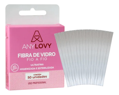 Fibra De Vidro Fio A Fio 50un Anylovy Alongamento Unhas Gel