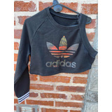 Buzo Negro Con Logo Marca adidas