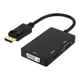 Cabo Adaptador Conversor Displayport X Hdmi + Vga + Dvi Nf-e