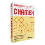 Papel A4 75 G/m² 500 Folhas Amarelo Chamex - 500fl