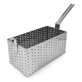 Canasto Rectangular Freidor Acero Inox Pastas 32 X 15 Cm