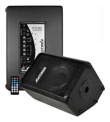 Caixa De Som 12 Monitor Retorno Ativa 250w Rms Usb Bluetooth