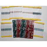 Kit 4 Placas Lisas Amplificador 100w + Resistores Grátis 