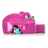 Carpa Inflable Color Rosa De Plastico Diseño Dinosaurio