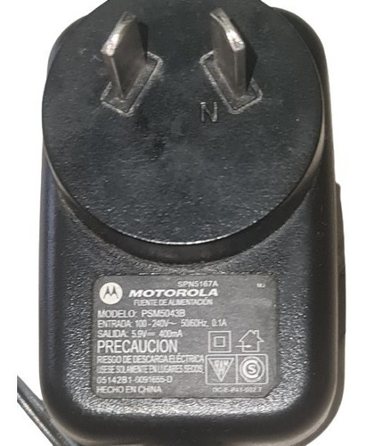 Cargador Motorola Negro Original