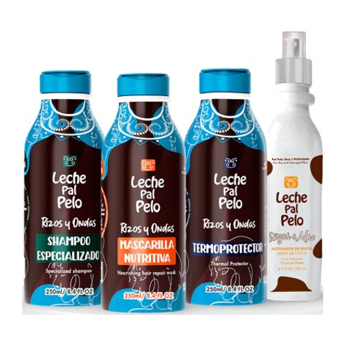 Kit Leche Pal Pelo Rizos Y Afro 440 Ml - mL a $71