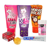 Kit Sensações Lubrificantes Hot Flowers 6 Produtos  