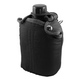 Cantil Militar Ntk Plástico Preto 900ml P Airsoft Paintball 