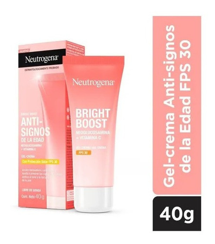 Gel Crema Bright Boost Fps 30 Neutrogena X 40 Ml