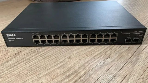 Switch Dell  Powerconnect 2824 24p Giga Gerencial + 2x Sfp