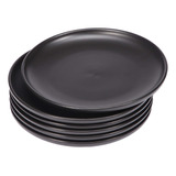 Bonnoces Plato Llano De Porcelana Negra Mate, 10 Pulgadas, G