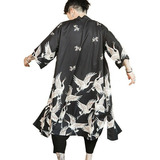 Kimono Japonés Para Hombre Yukata Chaqueta Retro Albornoz