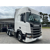 Scania R 450 Tração 6x2 Branco 2020/20 Caminhão Trucado 