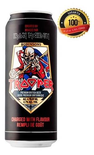 Cerveza Trooper De Iron Maiden Lata - mL a $45