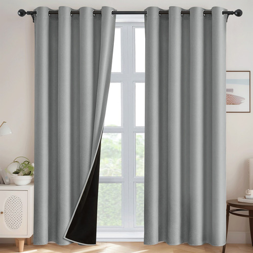 Cortinas Blackout Aislamiento Espesar 140*260cm 2 Paneles