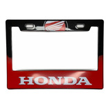 Portaplaca Moto Honda Logo Rojo 14 X 22 Cms