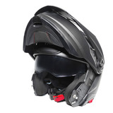 Casco Moto Tx-909 Certificado Abatible Calle Cross Con Lente