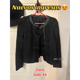 Saco Zara Blazer Negro De Vestir Original Tipo Rapsodia