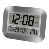 Reloj De Pared Digital Grande Con Termómetro Y Despertador,