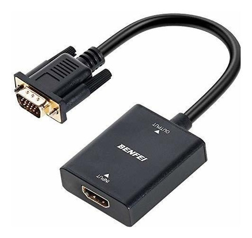 Adaptador Hdmi Vga Hdmi Vga Hembra Macho Conector De Au...