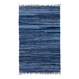 Alfombra Ambiente Trapitos Jean Azul 70 X 200 Cm