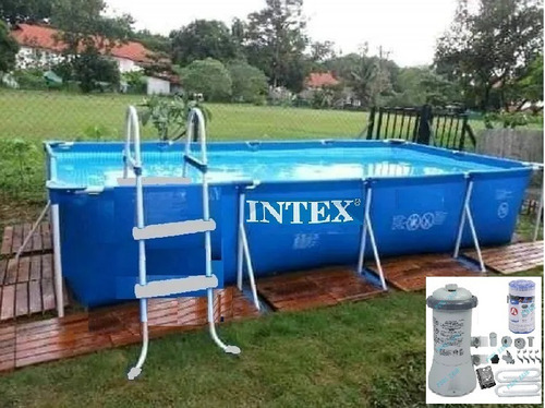 Piscina Estructural Intex Rectangular De 4.50 X 2.20  X 84 