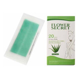 Bandas De Cera Depilatorias 10 Tiras Dobles 20pcs Aloe Vera