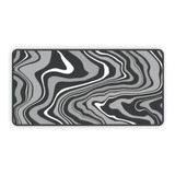 Mouse Pad Gamer Speed Extra Grande 90x40 Abstrato Cinza #15