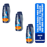 3pack Talco Desodorante Para Pies Fittig Fresh 200+100grs