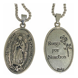 Collar Medalla Virgen María Guadalupe Cadena Milagrosa