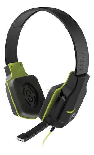 Fone De Ouvido Headset Gamer Verde Controle De Volume Ph146