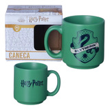 Mini Caneca Sonserina Cerâmica 100ml Oficial Harry Potter