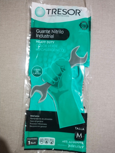 Pack 12 Pares De Guante Nitrilo Industrialtresor Talla M 