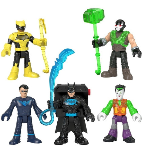 Imaginext  Dc Super Friends - Pack 5 Figuras Y Accesorios 