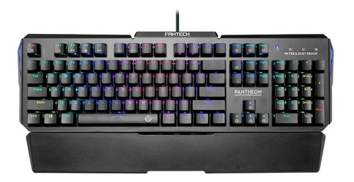 Teclado Optico Gamer Rgb Fantech Mk882 Pantheon Gaming Color Del Teclado Negro Idioma Inglés Us Internacional