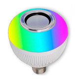 Lâmpada Bluetooth Led Luz Rgb Musical Som 12w Com Controle