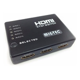 Chaveador De Video Switch Hdmi 5 X 1 Hdtv , Full Hd  El305