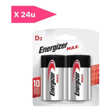 Pila D Energizer X 24u - Max E95 - Alcalina - Grande 